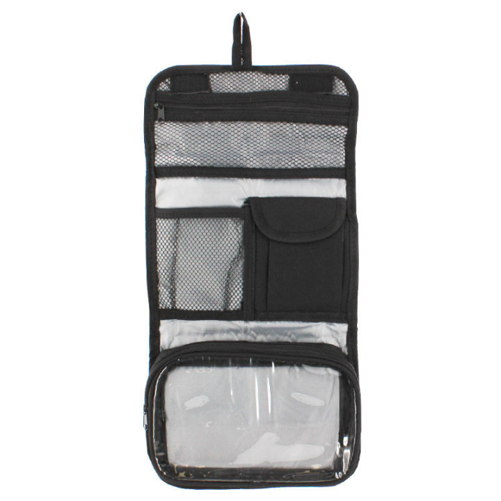 Trousse de toilette de voyage - Noir - Pliable - Sign