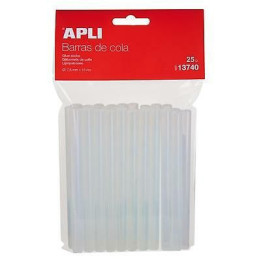 Bâtons de colle pour pistolet à colle - Recharge de colle 20 cm - 25 unités - Apli