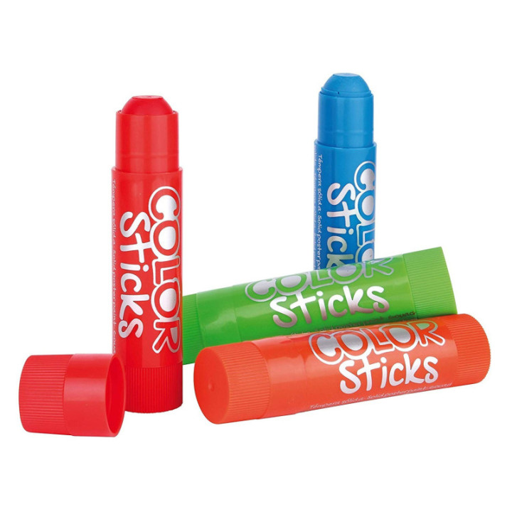 6 tubes de peinture gouache - Sticks de 6g - Couleurs métallisées - Apli