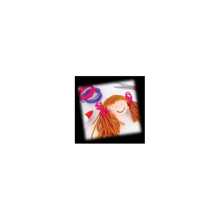4 pelotes de laine tons fluorescents - Apli