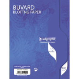 Papier buvard - 16x21cm - Blanc - Absorbant - 10 feuilles - Clairefontaine