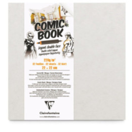 Carnet - Dessin - Manga - 22x22cm - 32 feuilles - Comic Book - Clairefontaine