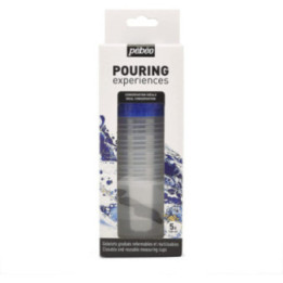 5 gobelets en plastique - Pouring - Pébéo - Gradués - 120ml - Couvercle