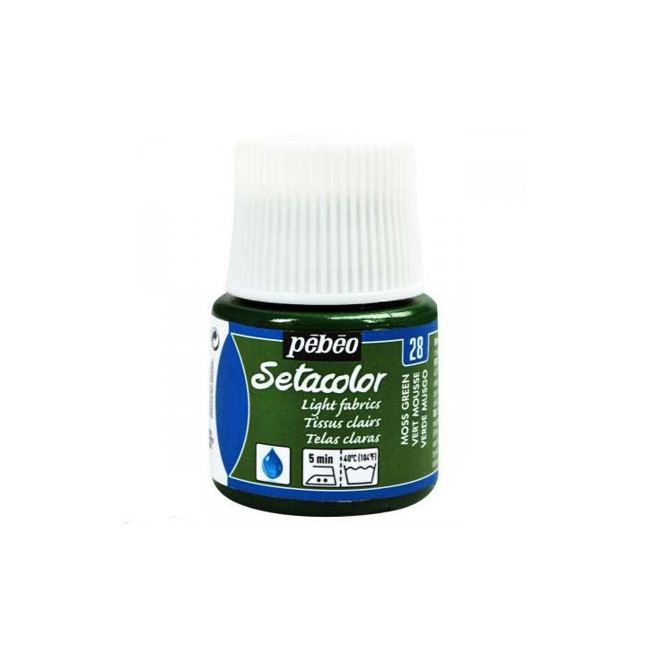 Coffret - Peinture pour tissus clairs - Pébéo - Setacolor - 6 pots