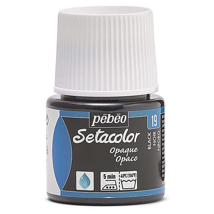 Coffret - Peinture pour tissus clairs - Pébéo - Setacolor - 6 pots