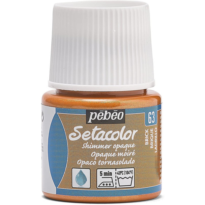Coffret - Peinture pour tissus clairs et foncés - Pébéo - Setacolor - 12 pots