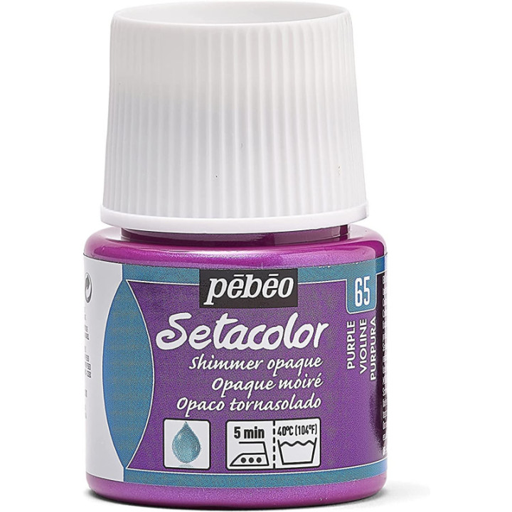 Coffret - Peinture pour tissus clairs et foncés - Pébéo - Setacolor - 12 pots