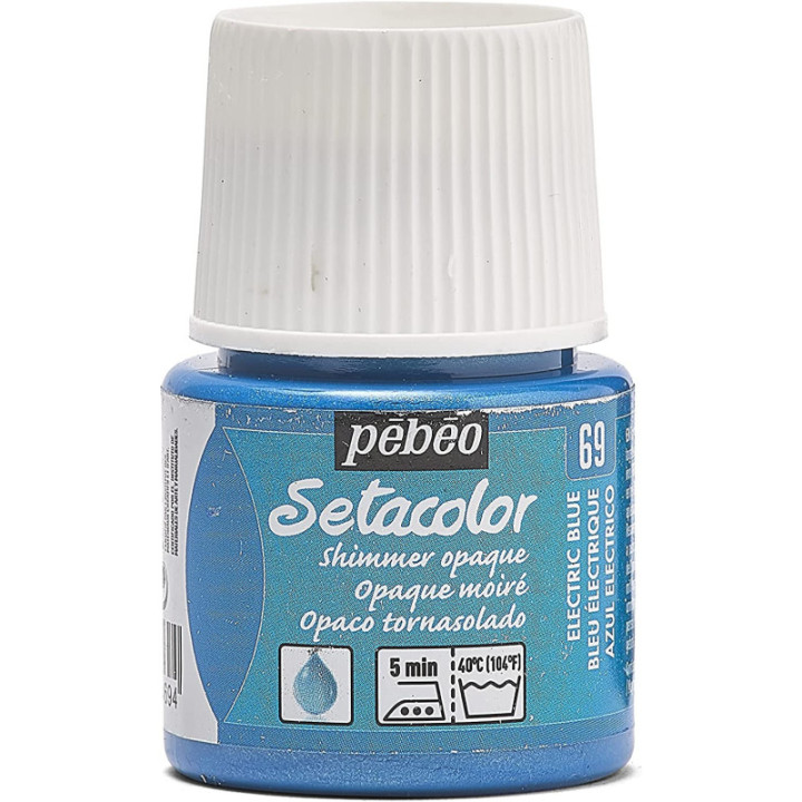 Coffret - Peinture pour tissus clairs et foncés - Pébéo - Setacolor - 12 pots