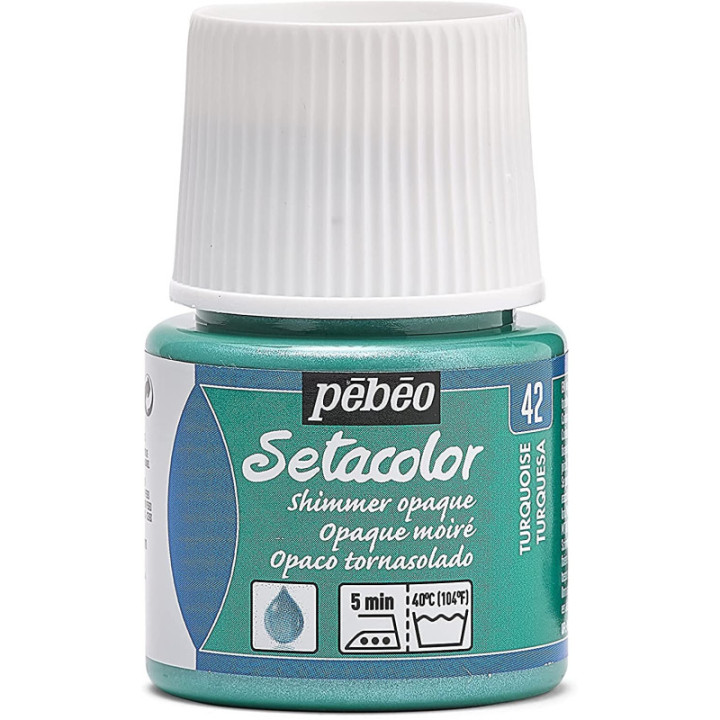 Coffret - Peinture pour tissus clairs et foncés - Pébéo - Setacolor - 12 pots