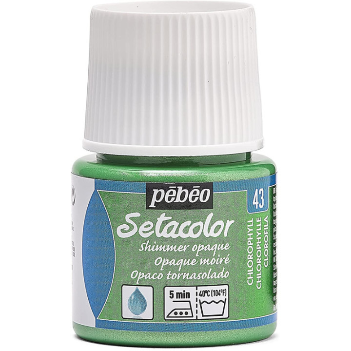 Coffret - Peinture pour tissus clairs et foncés - Pébéo - Setacolor - 12 pots