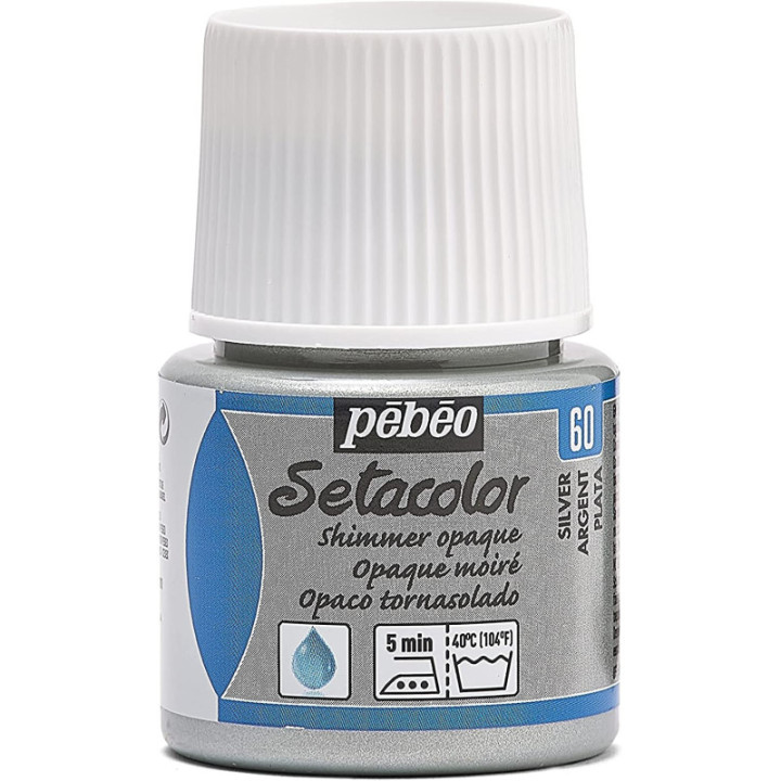 Coffret - Peinture pour tissus clairs et foncés - Pébéo - Setacolor - 12 pots