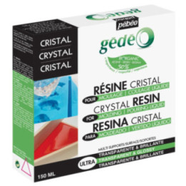 Kit résine cristal - Gédéo - Pébéo - Biosourcée - Moulage - 150 ml
