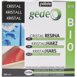Kit résine cristal - Gédéo - Pébéo - Biosourcée - Moulage - 300 ml