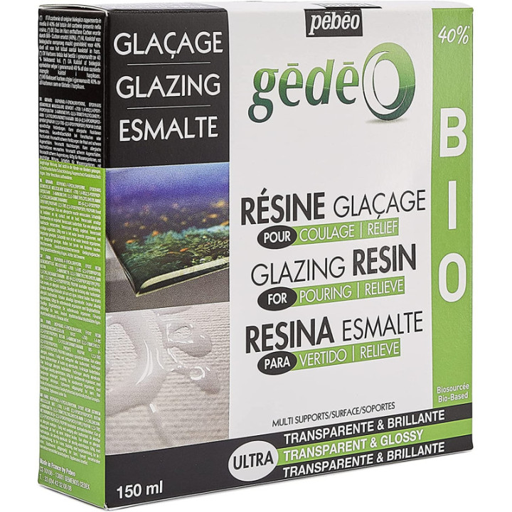Kit résine de glaçage - Gédéo - Pébéo - Biosourcée - Glaçage - 150 ml