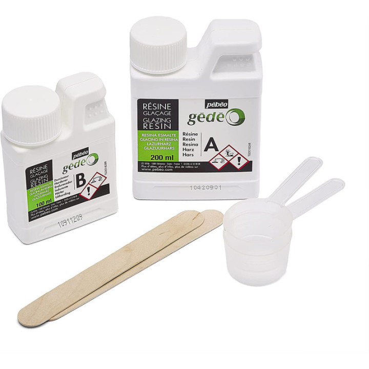 Kit résine de glaçage - Gédéo - Pébéo - Biosourcée - Glaçage - 150 ml