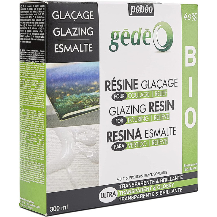 Kit résine de glaçage - Gédéo - Pébéo - Biosourcée - Glaçage - 300 ml