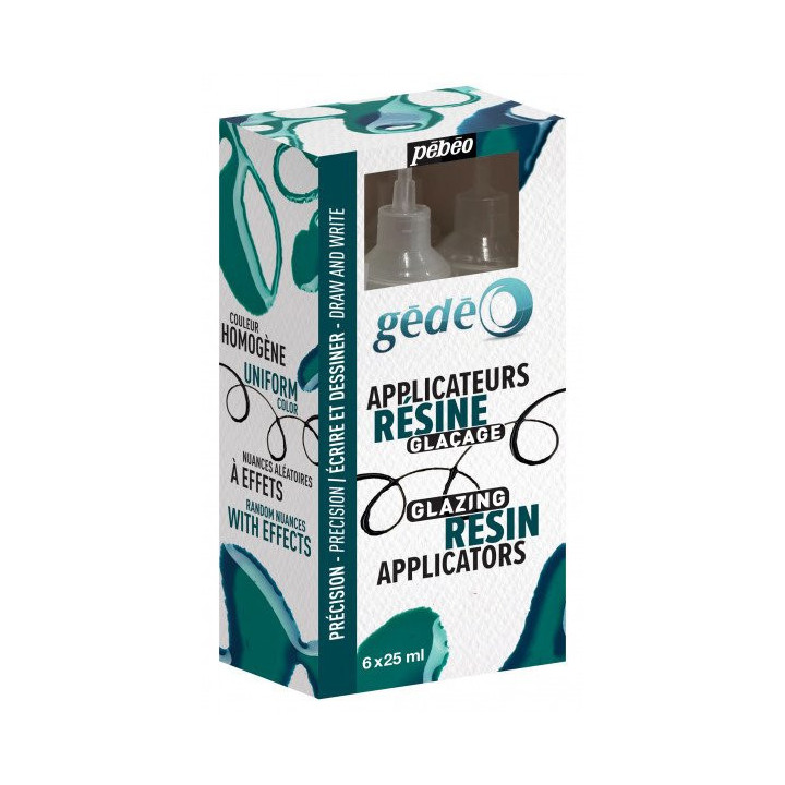 Applicateurs de résine glaçage - Gédéo - Pébéo - 6 pièces