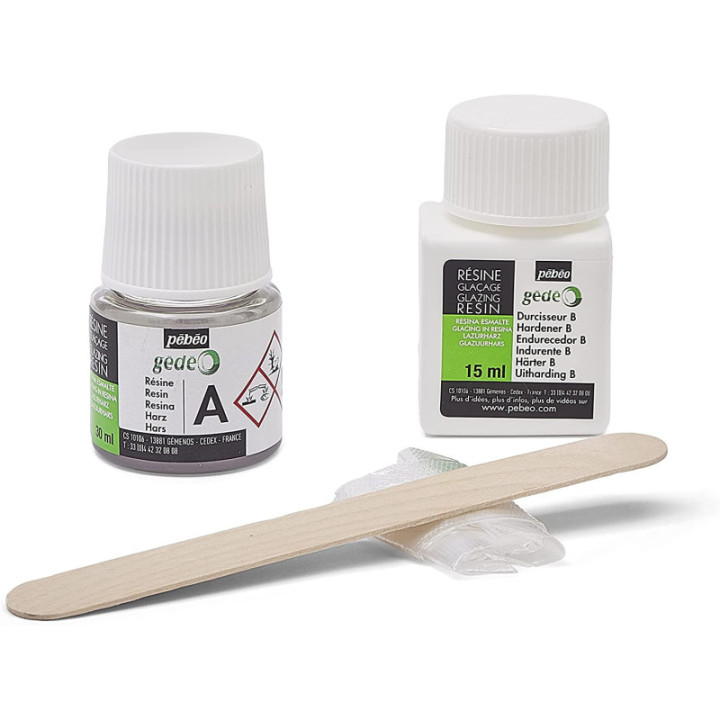 Kit découverte résine de glaçage - Gédéo - Pébéo - Biosourcée - Glaçage - 45 ml