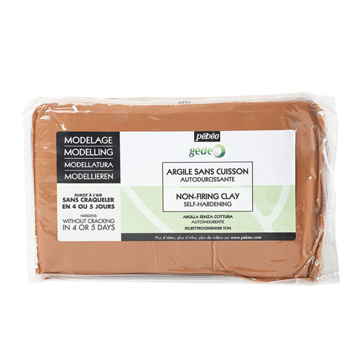 Bloc d'argile - Marron - Sans cuisson - Autodurcissant - 1,5 kg - Pébéo