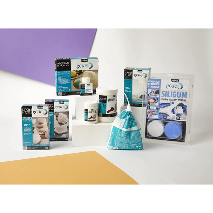 Plâtre - Blanc - Pour moulage et coulage - Léger - Faible densité - Gédéo - 1kg