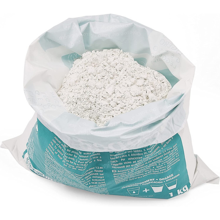 Plâtre - Blanc - Pour moulage et coulage - Léger - Faible densité - Gédéo - 1kg