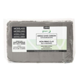 Bloc d'argile - Gris - Sans cuisson - Autodurcissant - 1,5 kg - Pébéo