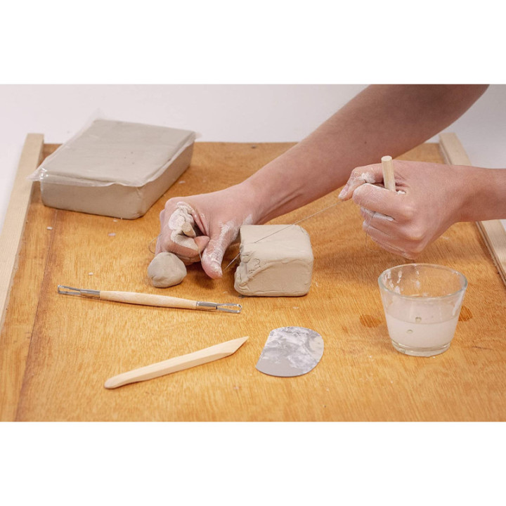 Bloc d'argile - Noir - Sans cuisson - Autodurcissant - 1,5 kg - Pébéo