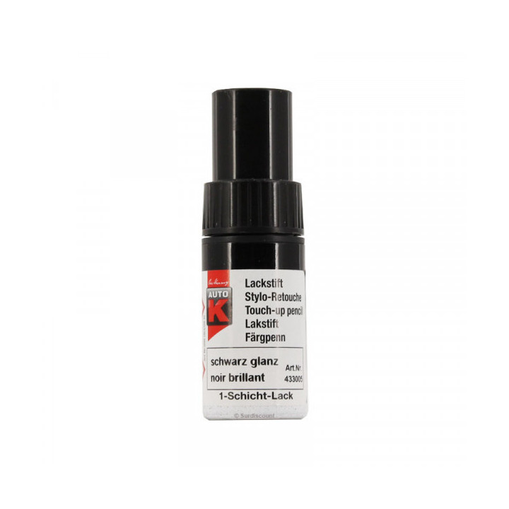 Stylo de retouche pour carrosserie de voiture - Multi-marques - Noir brillant - Auto K