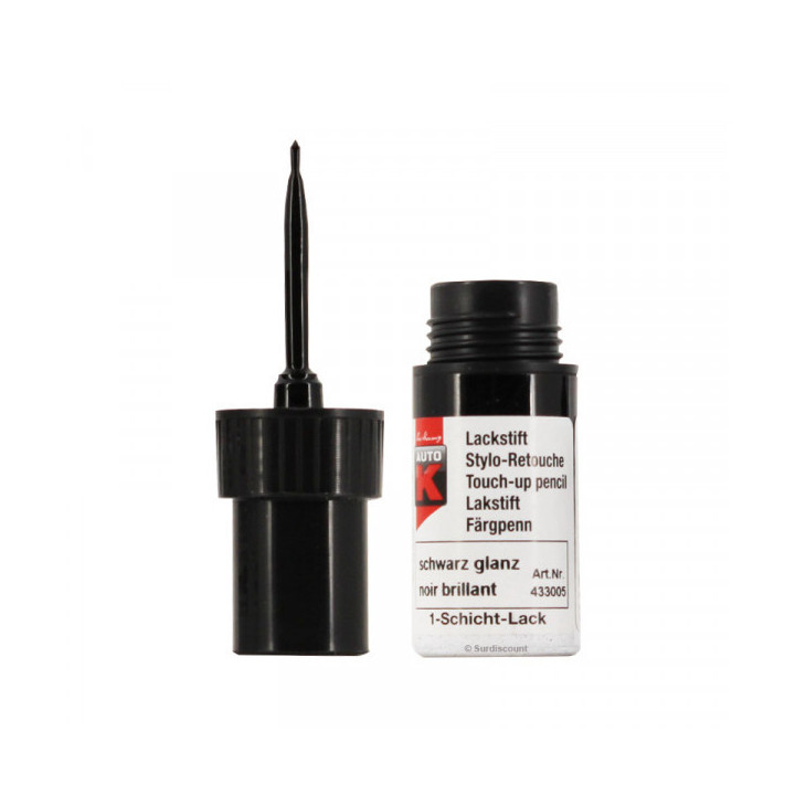Stylo de retouche pour carrosserie de voiture - Multi-marques - Noir brillant - Auto K