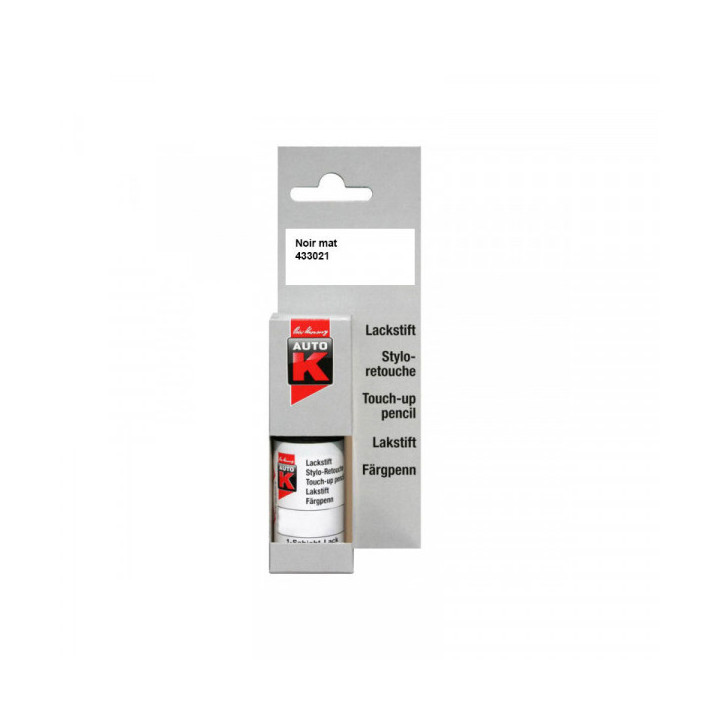 Stylo de retouche pour carrosserie de voiture - Multi-marques - Noir mat - Auto K