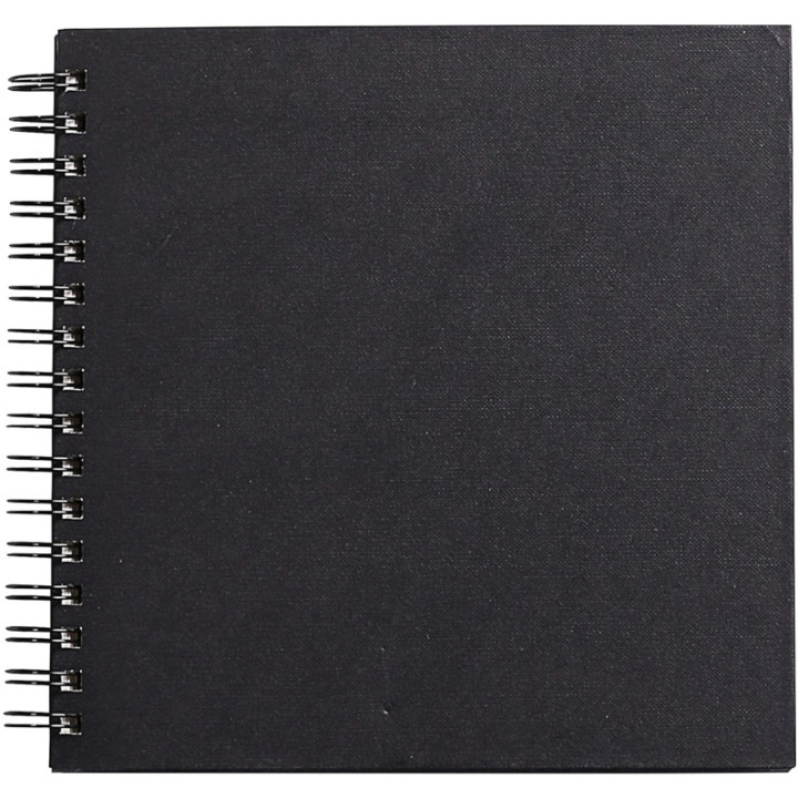 Carnet - Croquis - 20x20cm - Spirale - 64 pages - 140g - Lisse - Clairefontaine - Goldline