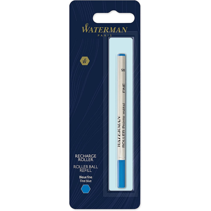 Recharge pour stylo bille - Bleu - Pointe fine - Waterman