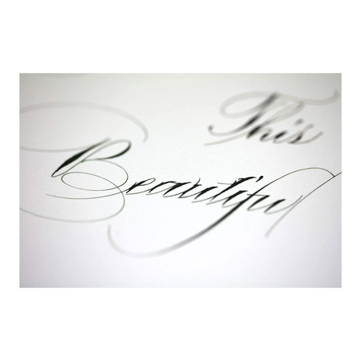 Bloc Calligraphie ivoire encollé 30x40 - 130g/m2 - 25 feuilles - Clairefontaine