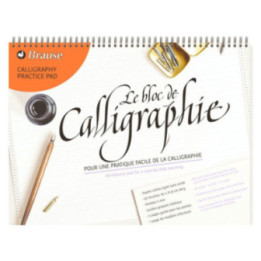 Bloc de calligraphie d'apprentissage - 29,7x31,8cm - 50 feuilles - Clairefontaine