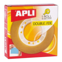 Ruban adhésif double-face transparent - 15mmx10m - Travaux manuels / Loisirs créatifs