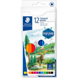 12 crayons de couleur - Beaux-arts - Coloris assortis - Design Journey - Staedtler