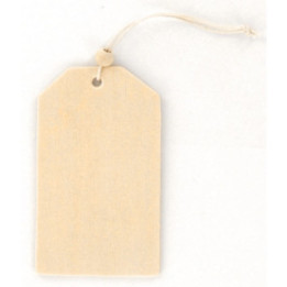 Etiquettes en bois - Personnalisable - Rectangle - 8,5x5cm - 6 pièces