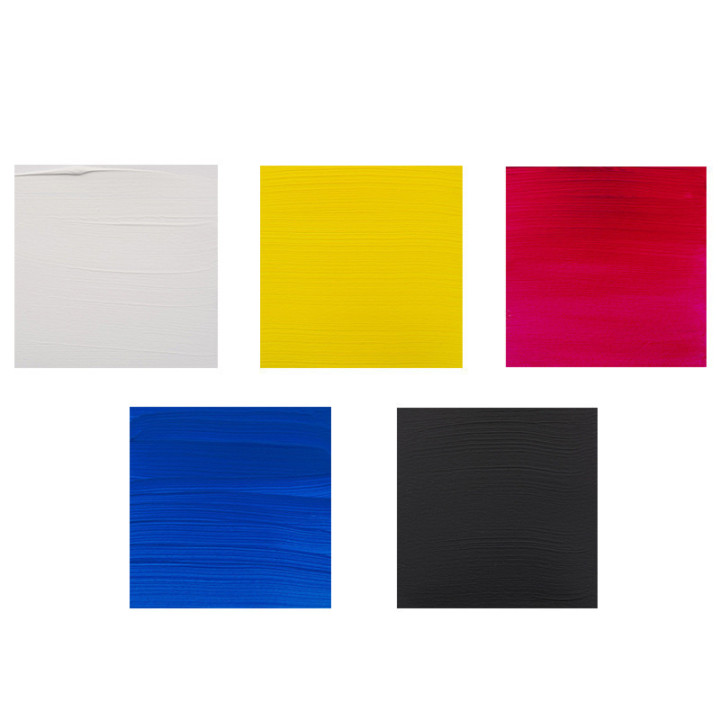 Peinture Acrylique en tube - couleurs primaires - Royal Talens