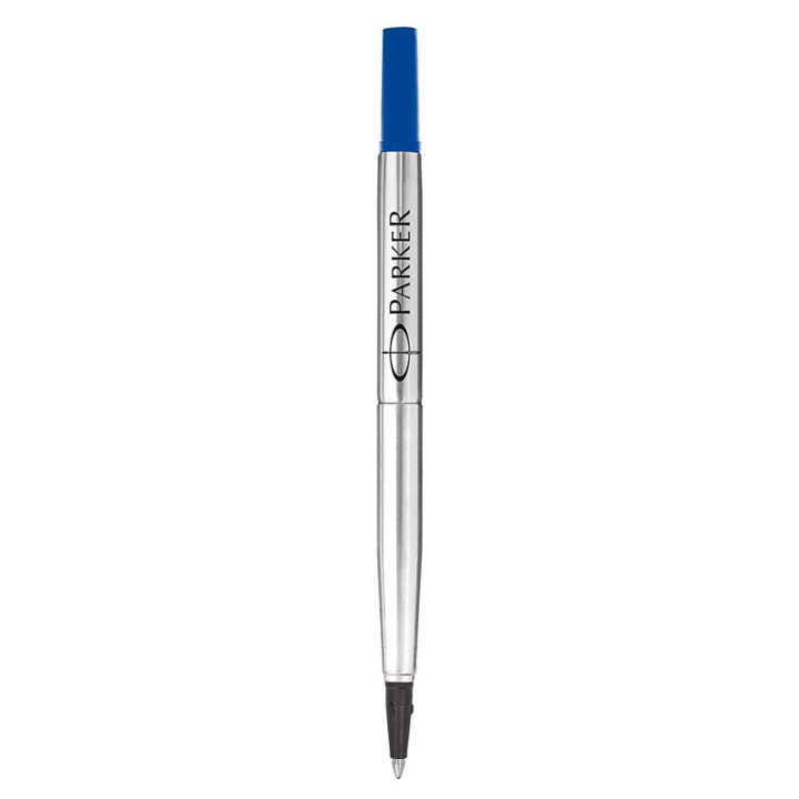 Recharge pour stylo roller - Parker - Pointe moyenne 0,7 - Bleu - Encre Quink