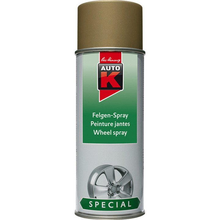 Bombe de peinture pour jantes - Or - Auto-K - 400ml