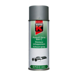 Bombe de peinture pour échappement de voiture moto - argent - Auto-K - 400ml