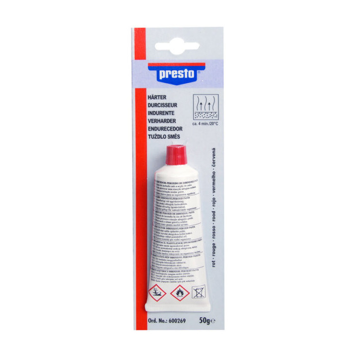 photo-Tube de durcisseur - Mastic - Résine - 50g - Presto