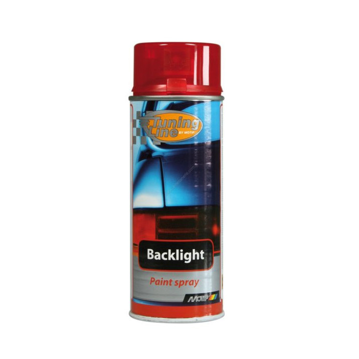 Bombe de peinture feux arrières de voiture - Rouge - 150ml - Motip