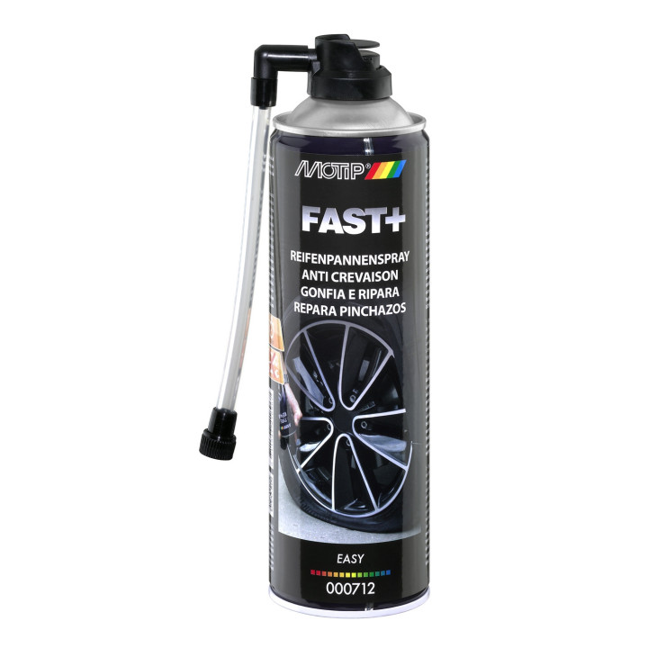 Bombe anti-crevaison - Pneus - Voiture - Moto - Motip - 500ml