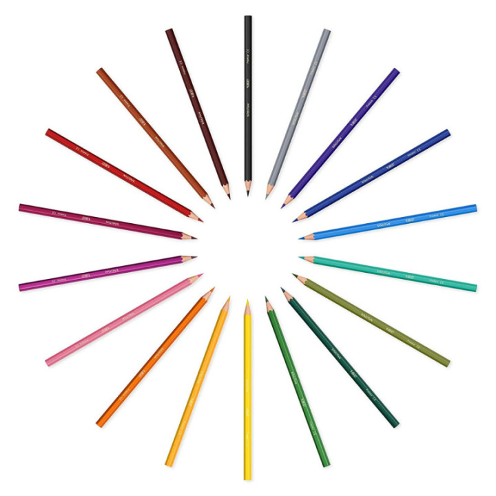 18 crayons de couleur - BIC - Evolution - Couleurs assortis