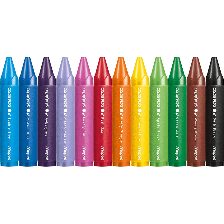 Mallette de coloriage - Feutres - Crayons de cire - Pour enfant - Color'Peps - Maped