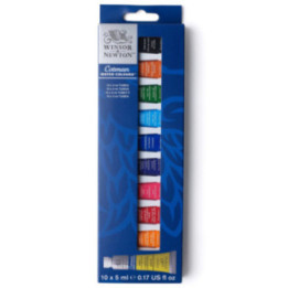 Peinture aquarelle - Fine - Winsor et Newton - Cotman - 10 tubes - 5ml