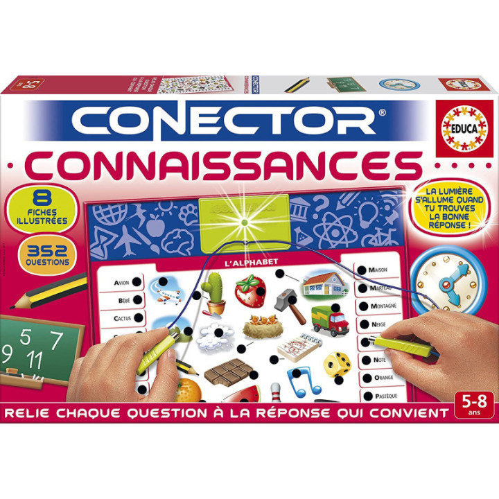 Jeu de société - Conector connaissances - Questions réponses - Enfant - 5 à 8 ans