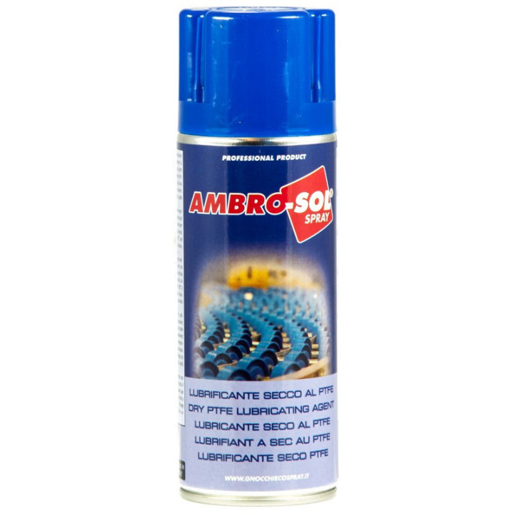 Bombe lubrifiant sec au PTFE – 400 ml, Ambro-Sol pour Auto et Moto