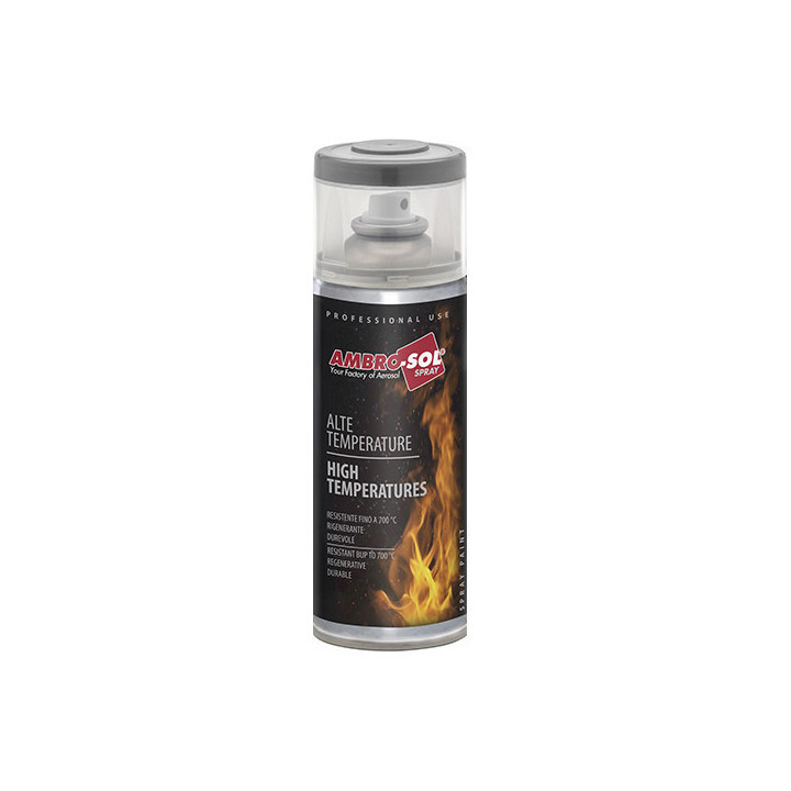 Bombe de peinture - Haute température - Résistance jusqu'à 700C - Transparent - 400ml